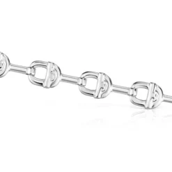 Pulseira corrente logo em prata TOUS MANIFESTO