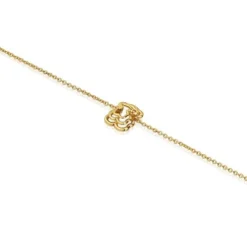 Pulseira corrente triplo urso banhada a ouro 18 K sobre prata Bickie