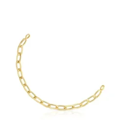 Pulseira corrente XL banhada a ouro 18 K sobre prata Hold Oval