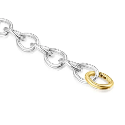Pulseira de argolas TOUS Hav bicolor