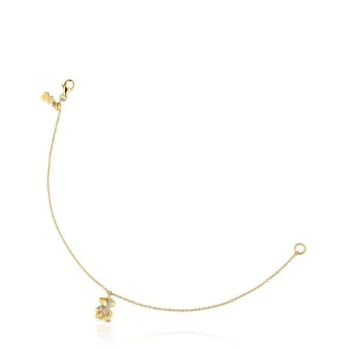 Pulseira de corrente em ouro e diamantes Lligat
