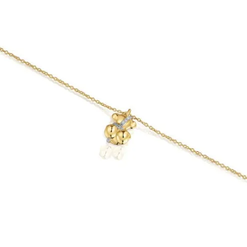 Pulseira de corrente em ouro e diamantes Lligat