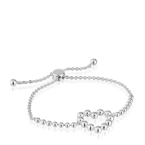 Pulseira de corrente em prata coração Sugar Party
