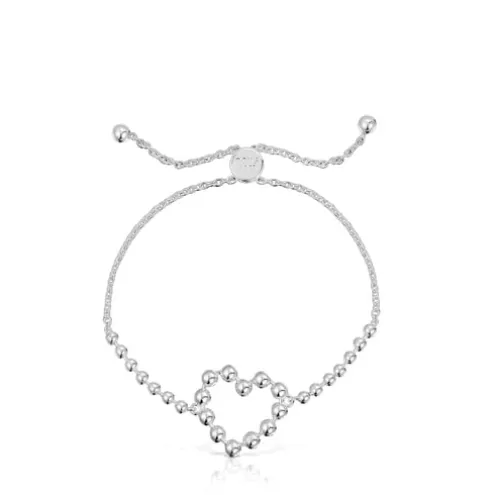 Pulseira de corrente em prata coração Sugar Party
