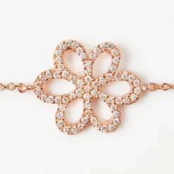 Pulseira em ouro rosa com diamantes TOUS ATELIER