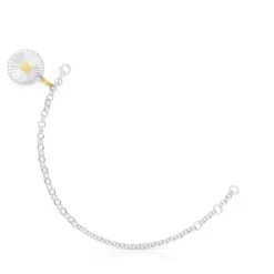 Pulseira em prata e prata vermeil urso Iris Motif