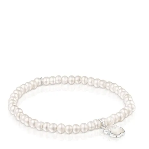 Pulseira em prata e pérolas TOUS Icon Color