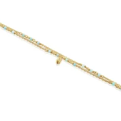 Pulseira em prata vermeil e amazonite Bold Bear
