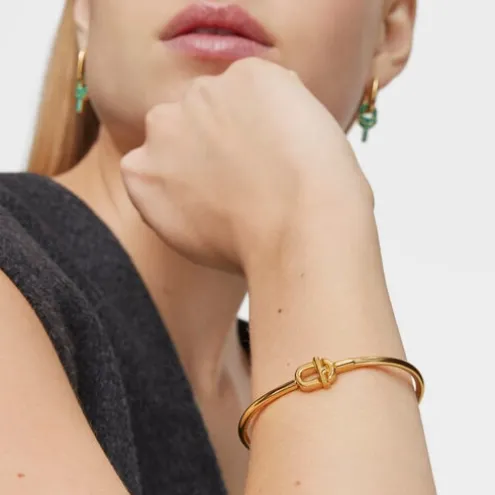Pulseira escrava banhada a ouro de 18 K sobre prata TOUS MANIFESTO