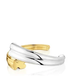 Pulseira escrava bicolor com motivo urso TOUS 1950