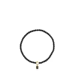 Pulseira Glory em Ónix e Prata Vermeil com Pérola