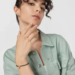 Pulseira Glory em Ónix e Prata Vermeil com Pérola