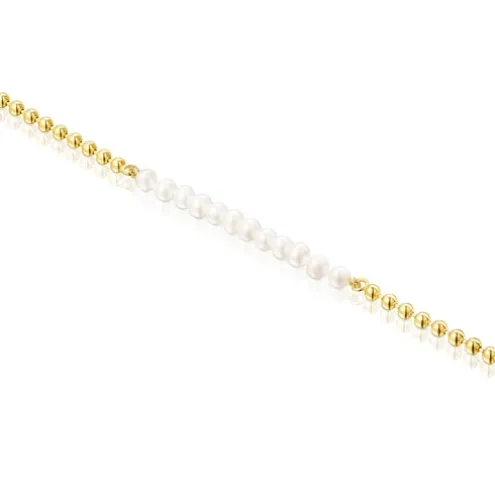 Pulseira Gloss em Prata vermeil e Pérolas