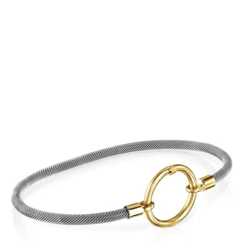 Pulseira Hold em Ouro e Aço
