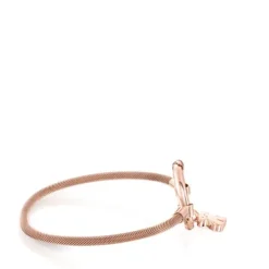 Pulseira Hold em Prata Vermeil rosa e Aço IP rosa