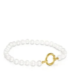 Pulseira Hold em Pérolas e Ouro