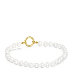 Pulseira Hold em Pérolas e Ouro