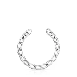Pulseira Hold oval em Prata
