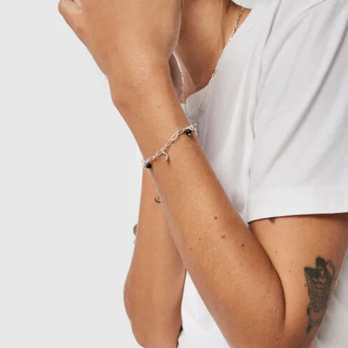 Pulseira Magic Nature em prata e ônix