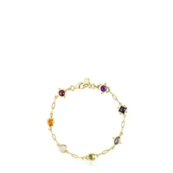 Pulseira Magic Nature em prata vermeil e pedras preciosas