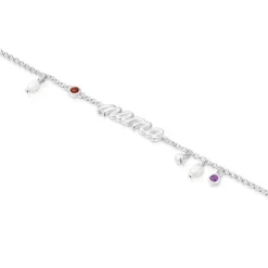 Pulseira Mama em prata, pérolas cultivadas e pedras preciosas TOUS Mama