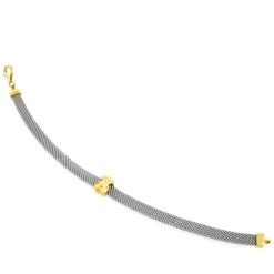 Pulseira Mesh em Ouro e Aço