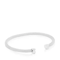 Pulseira Mesh em Prata.