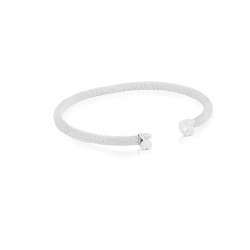 Pulseira Mesh em Prata.