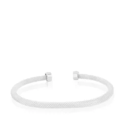 Pulseira Mesh em Prata.