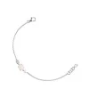 Pulseira Mini Color em Prata com Quartzo rosa, Amazonite e Pérola