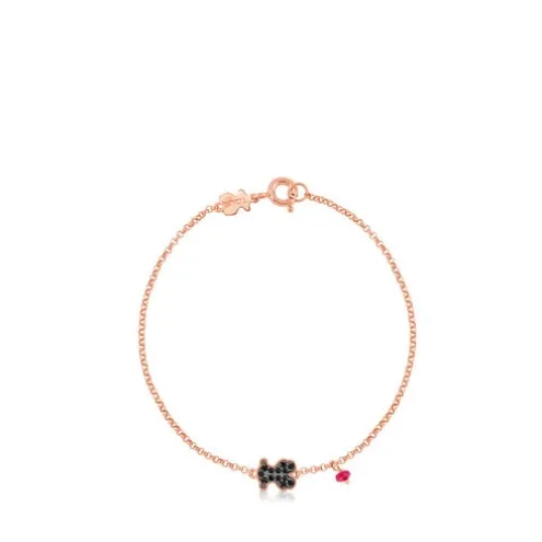 Pulseira Motif em Prata Vermeil rosa