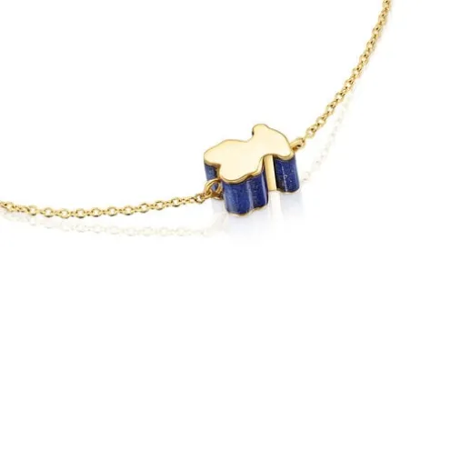 Pulseira motivo de urso em ouro e lápis-lazúli TOUS 1950
