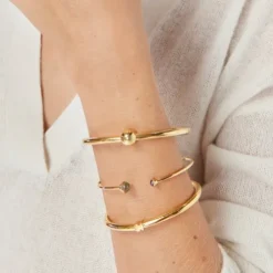 Pulseira Plump em prata vermeil e pedras preciosas