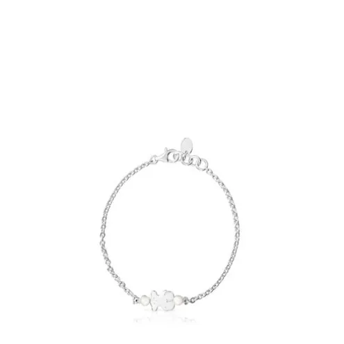 Pulseira Real Sisy em Prata e Pérolas