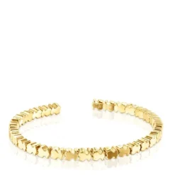 Pulseira Straight ursos em Prata Vermeil
