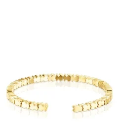 Pulseira Straight ursos em Prata Vermeil