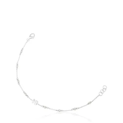 Pulseira Super Power em Prata com Pérolas