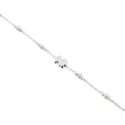 Pulseira Super Power em Prata com Pérolas