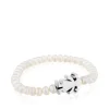 Pulseira Sweet Dolls menina de Pérolas e Prata