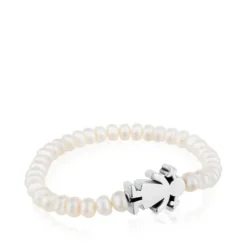 Pulseira Sweet Dolls menina de Pérolas e Prata