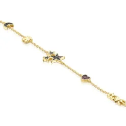 Pulseira Teddy Bear em Prata vermeil e Pedras preciosas