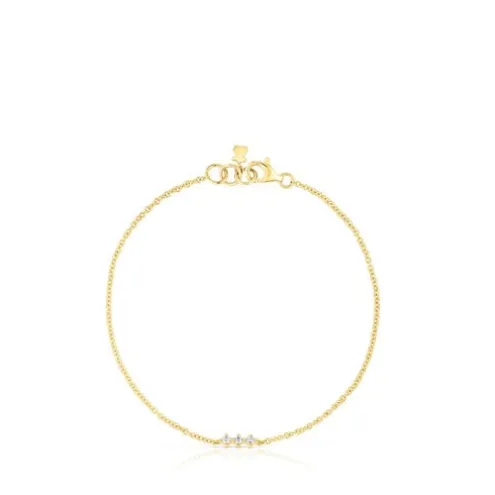 Pulseira tira em ouro e diamantes Les Classiques