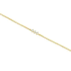 Pulseira tira em ouro e diamantes Les Classiques