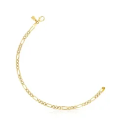Pulseira TOUS Chain barbada em Prata Vermeil