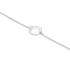 Pulseira TOUS Fellow em prata com uma pérola e urso