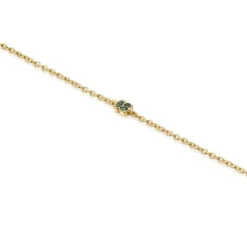Pulseira TOUS New Motif em prata vermeil com urso de cromodiópsidos