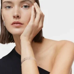 Pulseira tripla corrente em prata TOUS Basics
