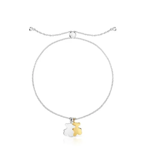 Pulseira urso corrente bicolor Sweet Dolls