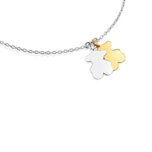 Pulseira urso corrente bicolor Sweet Dolls