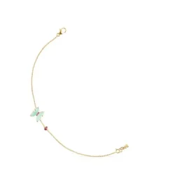 Pulseira Vita em Ouro com Amazonite e Rubi